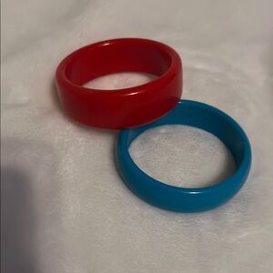 Red and Blue Bangle Set